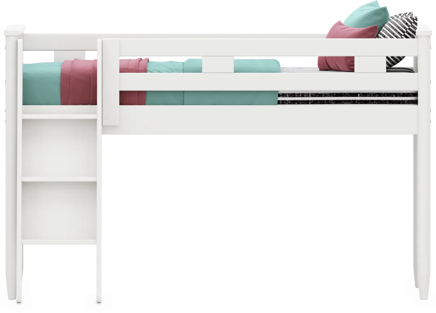Kids Modern Colors White Full Loft - Thumbnail - Image 2
