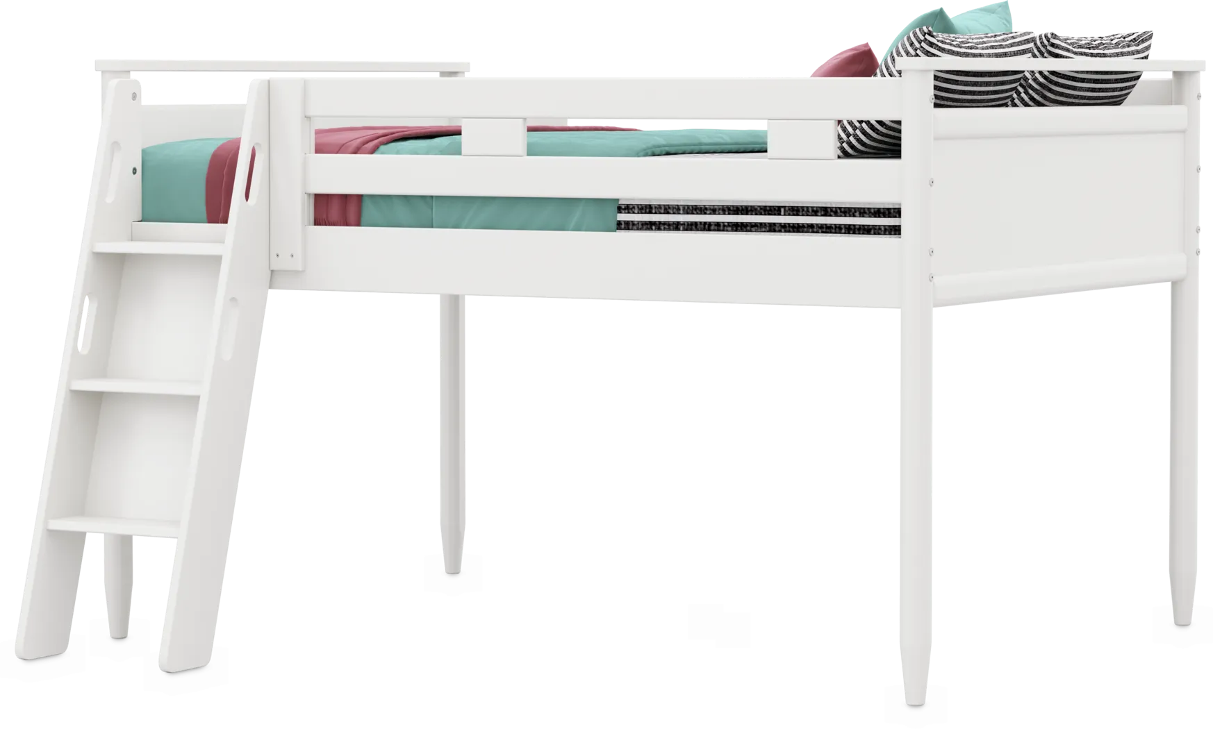 Kids Modern Colors White Full Loft - Thumbnail - Image 3