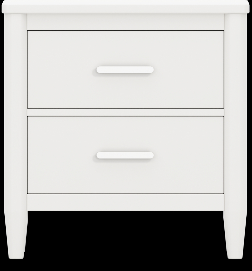 Kids Modern Colors White Nightstand - Thumbnail - Image 1
