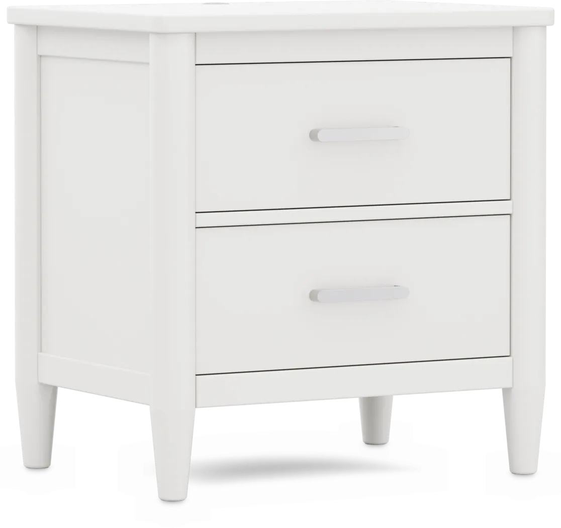 Kids Modern Colors White Nightstand - Thumbnail - Image 2
