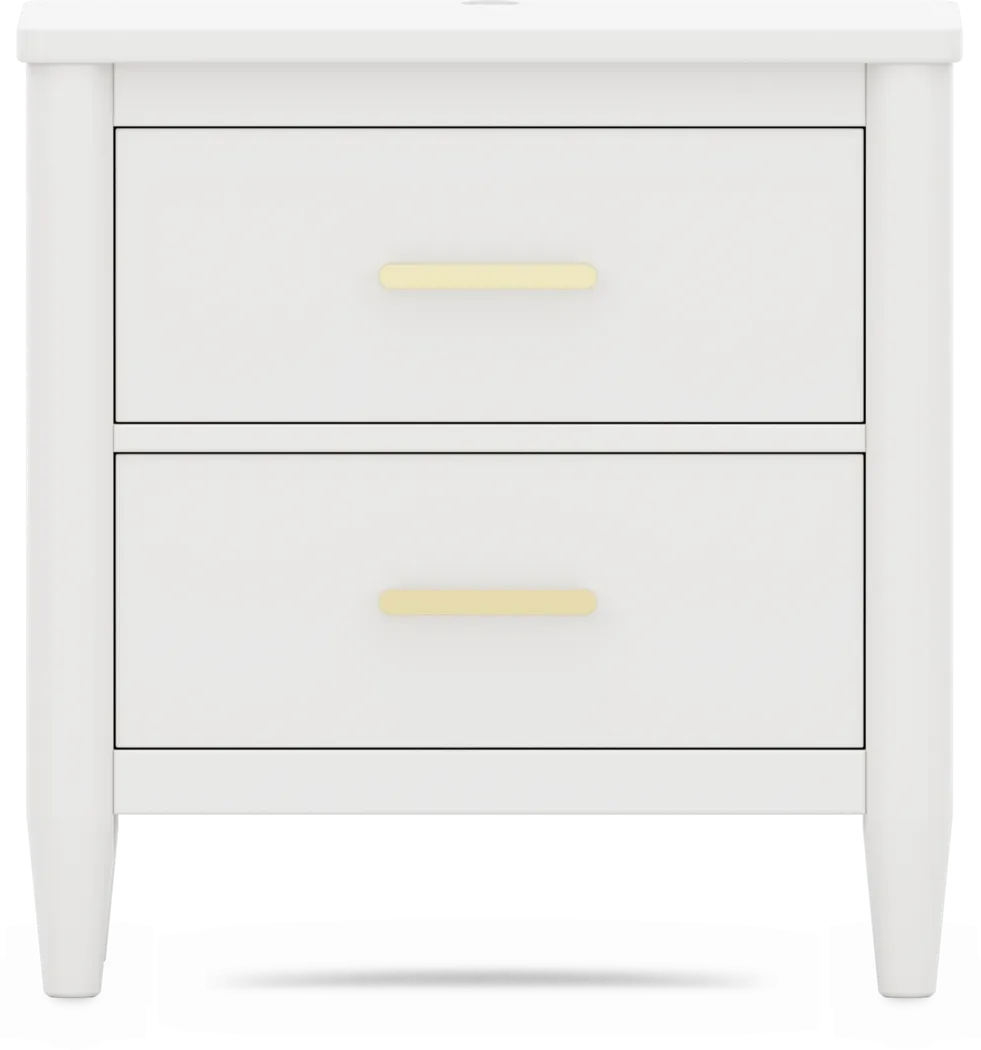 Kids Modern Colors White Nightstand - Thumbnail - Image 3