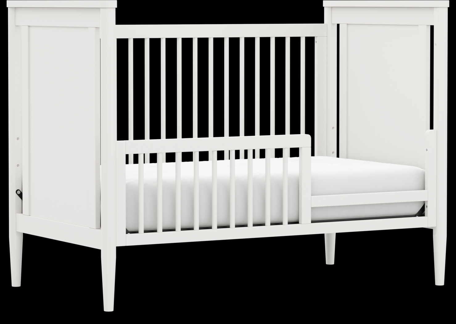 Kids Modern Colors White Toddler Rail - Thumbnail - Image 1