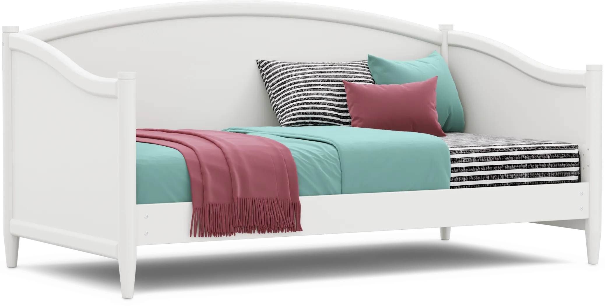 Kids Modern Colors White Twin Daybed - Thumbnail - Image 1
