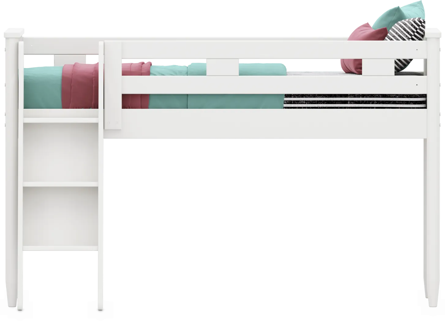 Kids Modern Colors White Twin Loft - Thumbnail - Image 2