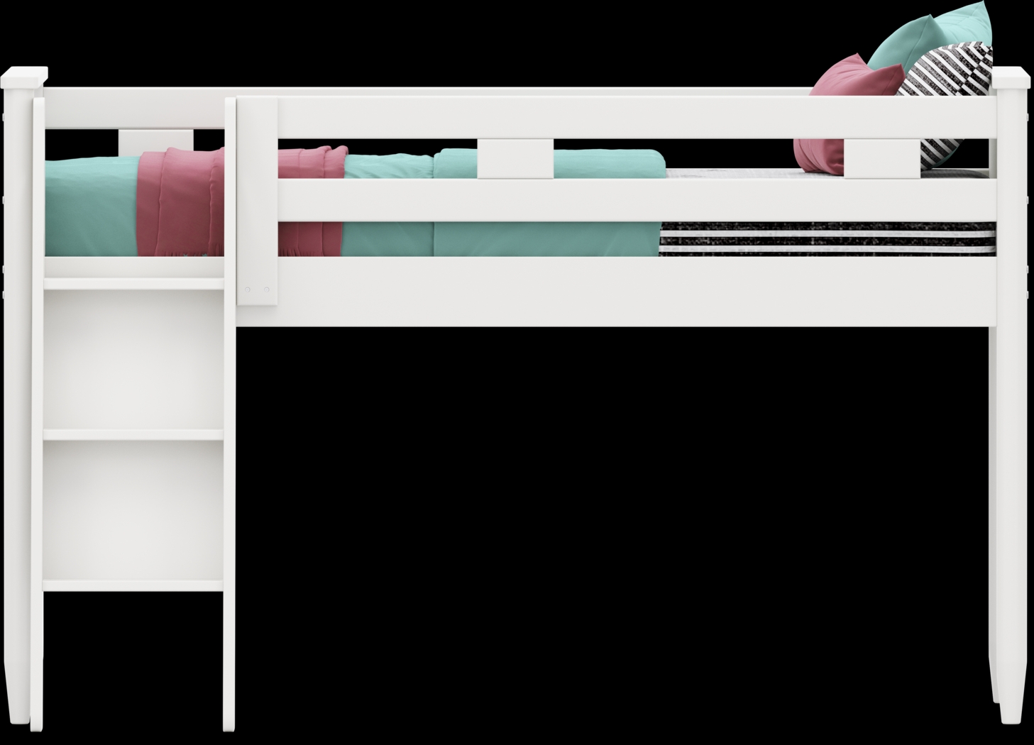 Kids Modern Colors White Twin Loft - Thumbnail - Image 2