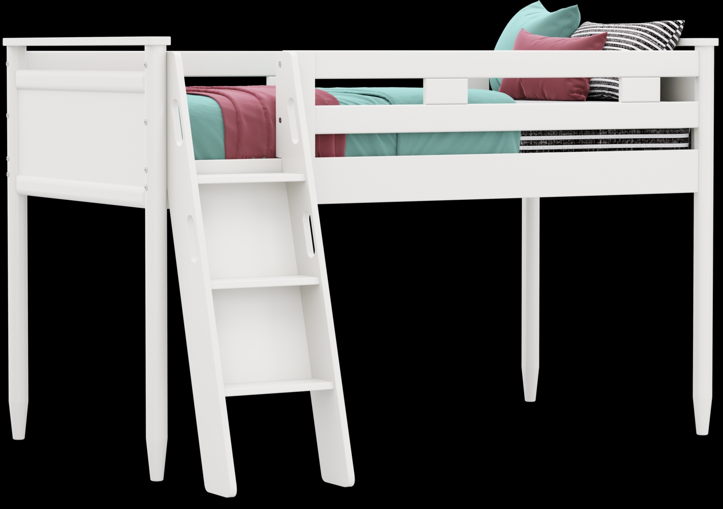 Kids Modern Colors White Twin Loft - Thumbnail - Image 1