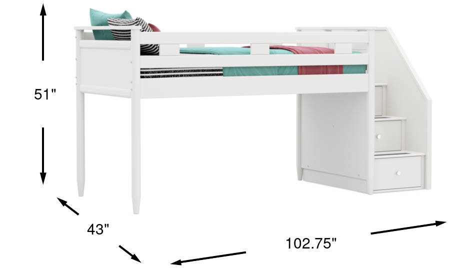 Dimension Image. Please refer to the Dimension Tab on this page for dimension details.