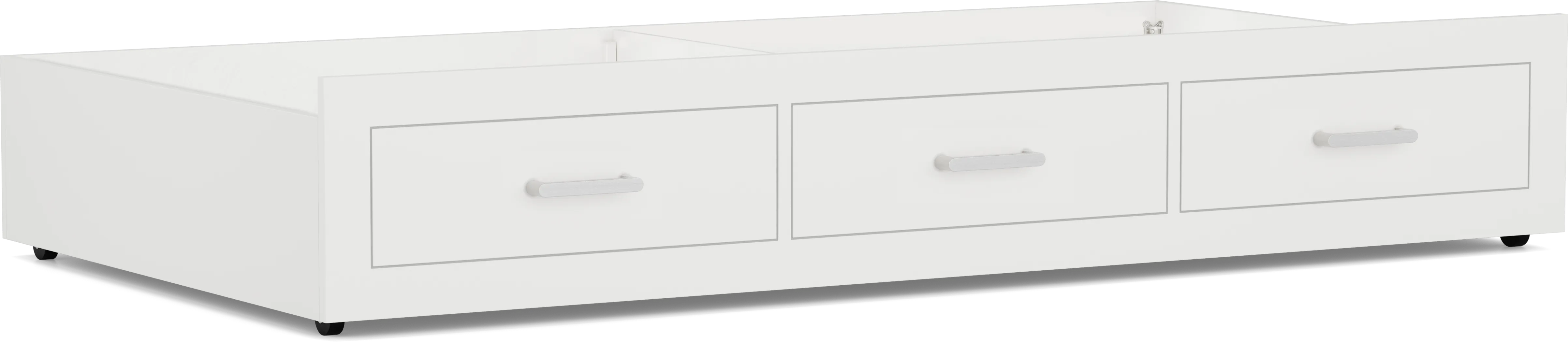Kids Modern Colors White Twin Storage Trundle - Image 1