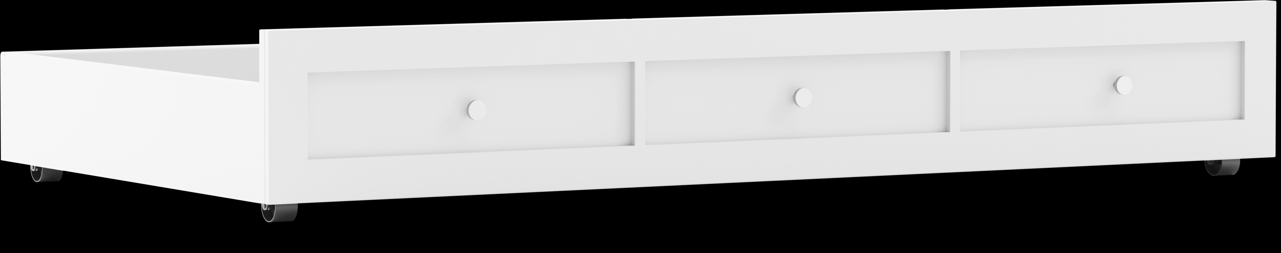 Kids Modern Colors White Twin Storage Trundle - Thumbnail - Image 1