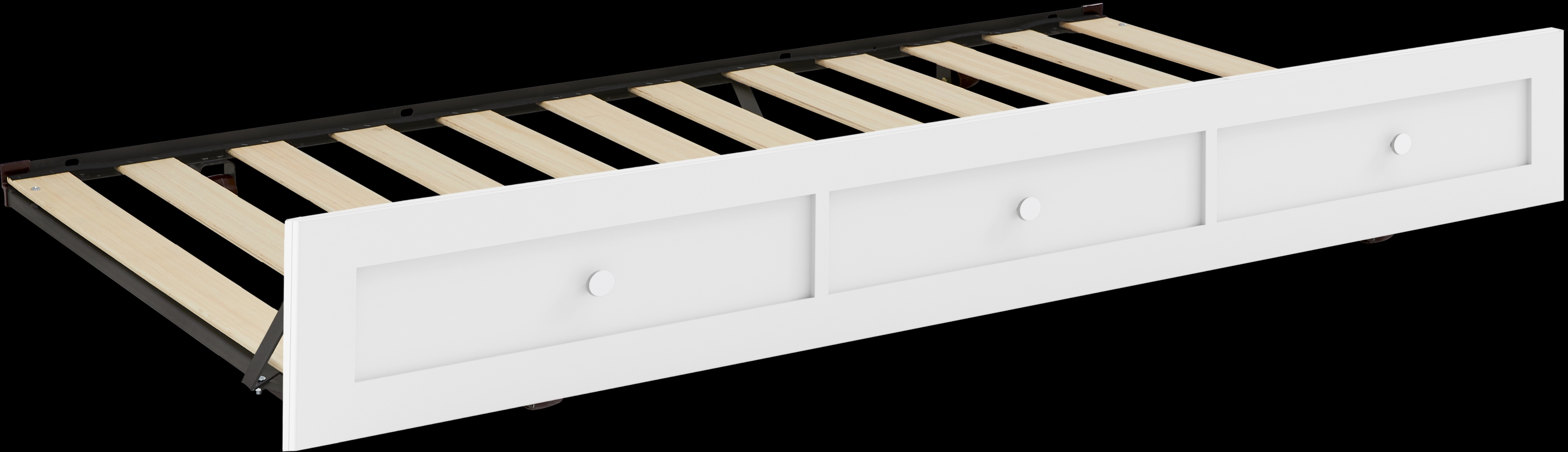 Kids Modern Colors White Twin Trundle - Thumbnail - Image 1