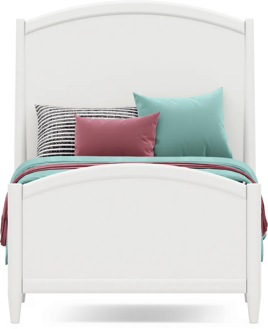 Kids Modern Colors White Twin XL Panel Bedroom - Thumbnail - Image 3