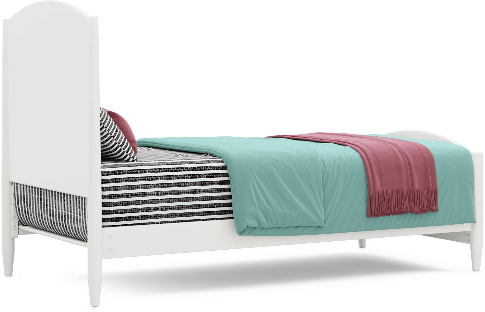 Kids Modern Colors White Twin XL Panel Bedroom - Thumbnail - Image 4