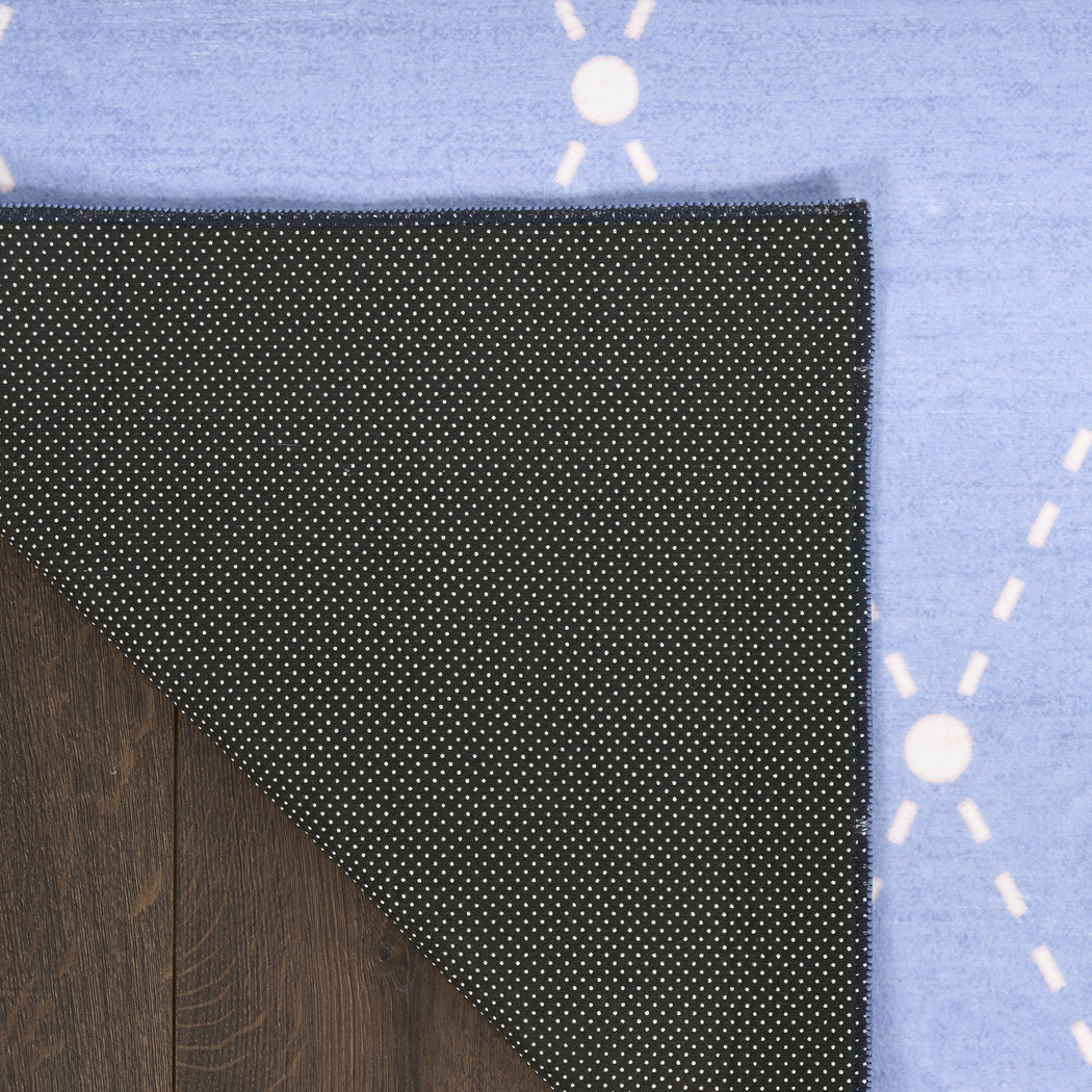 Kids Modest Bow Blue 3'5 x 5' Rug - Thumbnail - Image 5