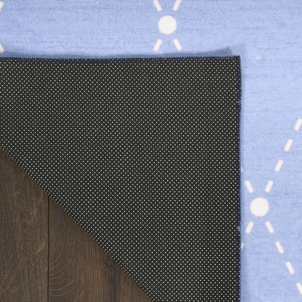Kids Modest Bow Blue 5' x 7' Rug - Thumbnail - Image 5