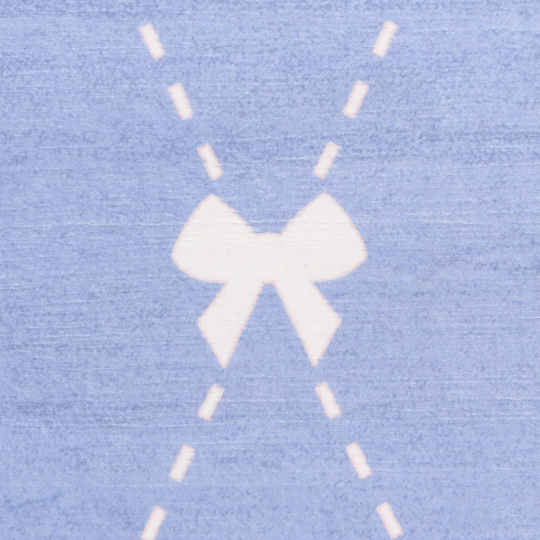 Kids Modest Bow Blue 6'6 x 9'2 Rug - Thumbnail - Image 7