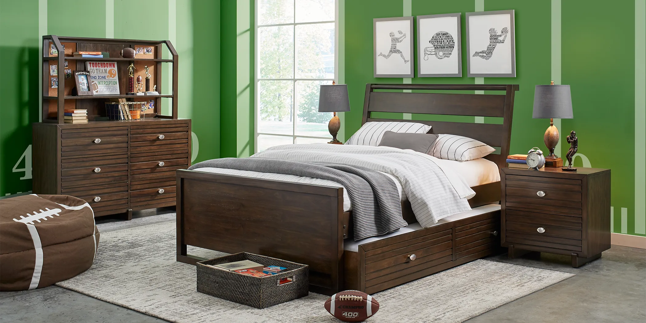 Kids Monroe Valley Brown 5 Pc Twin Panel Bedroom - Thumbnail - Image 1