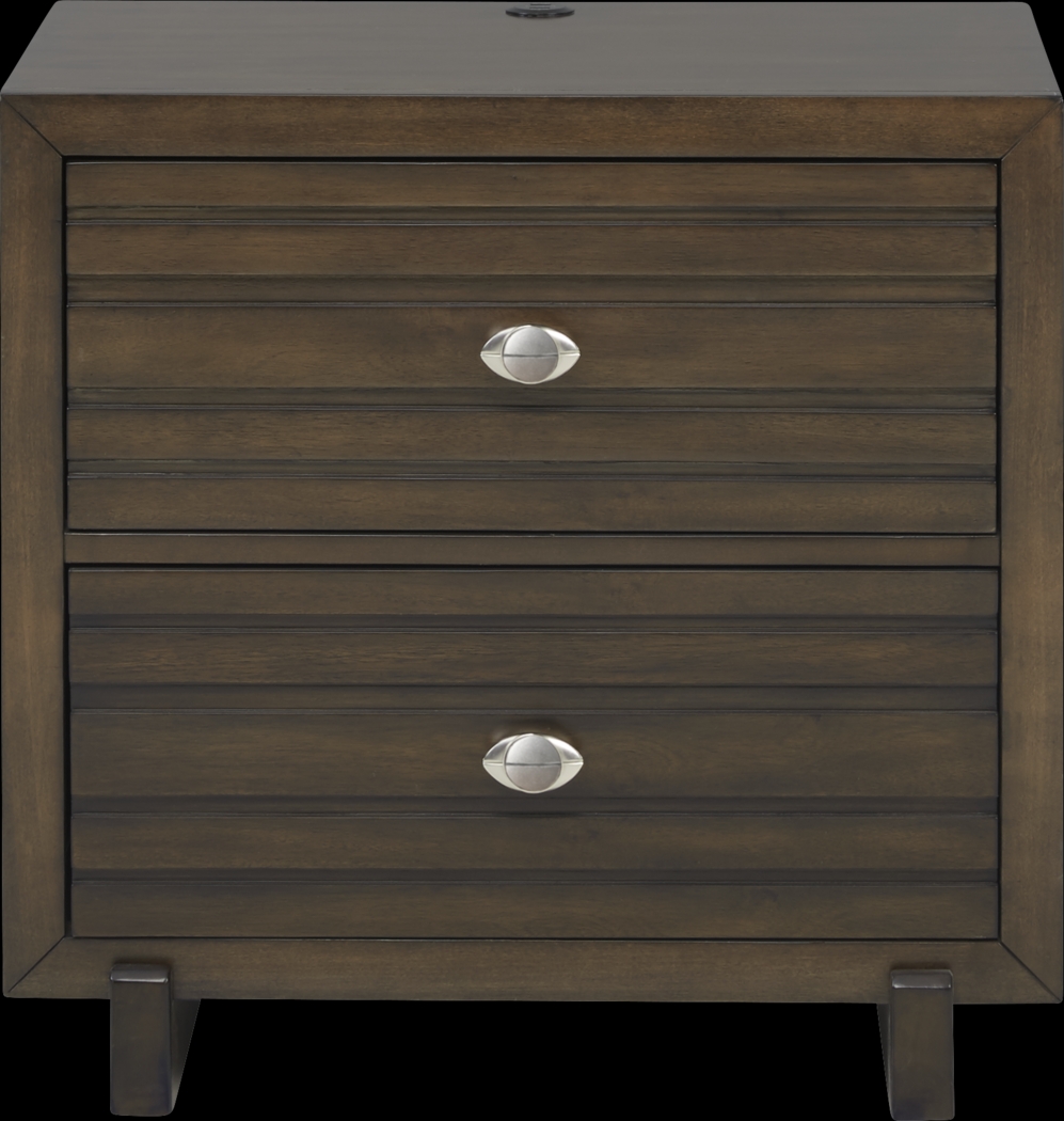 Kids Monroe Valley Brown Nightstand - Thumbnail - Image 1