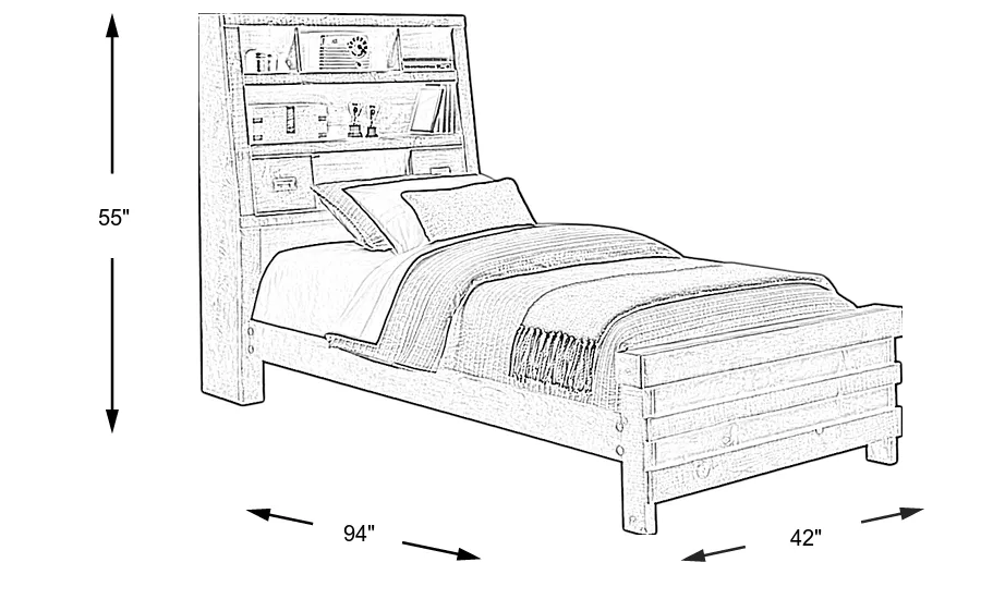 Dimension Image. Please refer to the Dimension Tab on this page for dimension details.