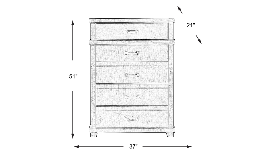 Dimension Image. Please refer to the Dimension Tab on this page for dimension details.