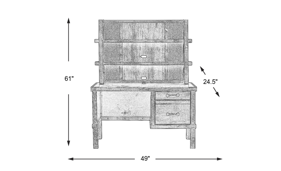 Dimension Image. Please refer to the Dimension Tab on this page for dimension details.