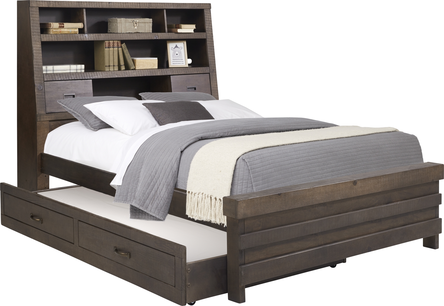 Kids Montana 2.0 Espresso 3 Pc Full Bookcase Bed - Thumbnail - Image 4