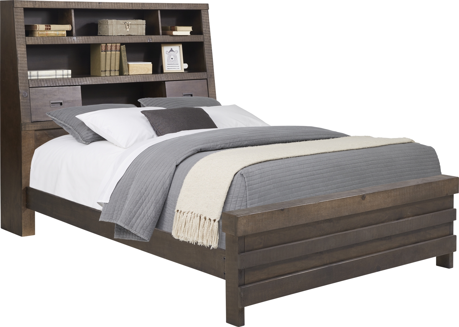 Kids Montana 2.0 Espresso 3 Pc Full Bookcase Bed - Thumbnail - Image 1