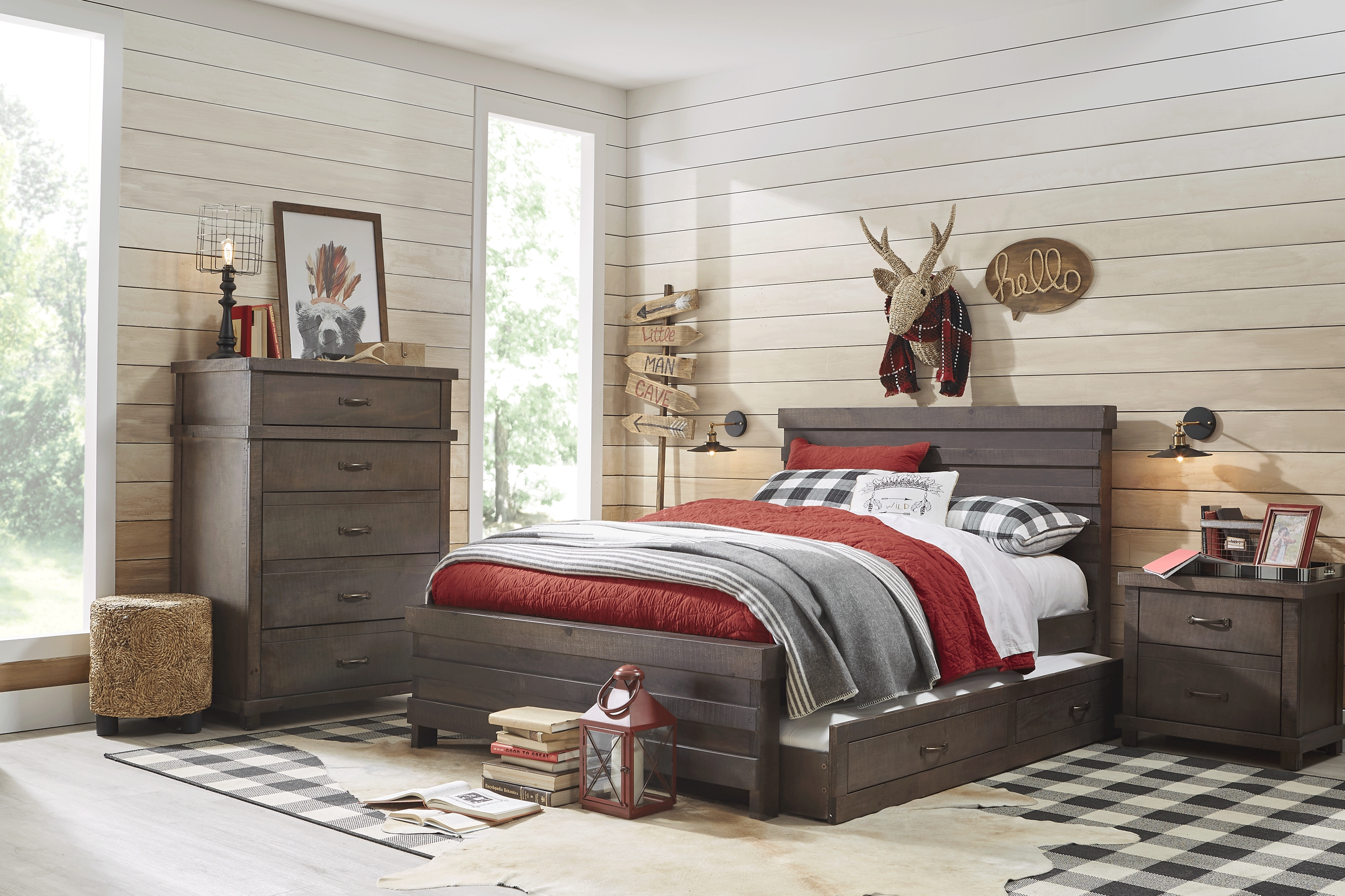 Kids Montana 2.0 Espresso 5 Pc Full Panel Bedroom - Thumbnail - Image 1