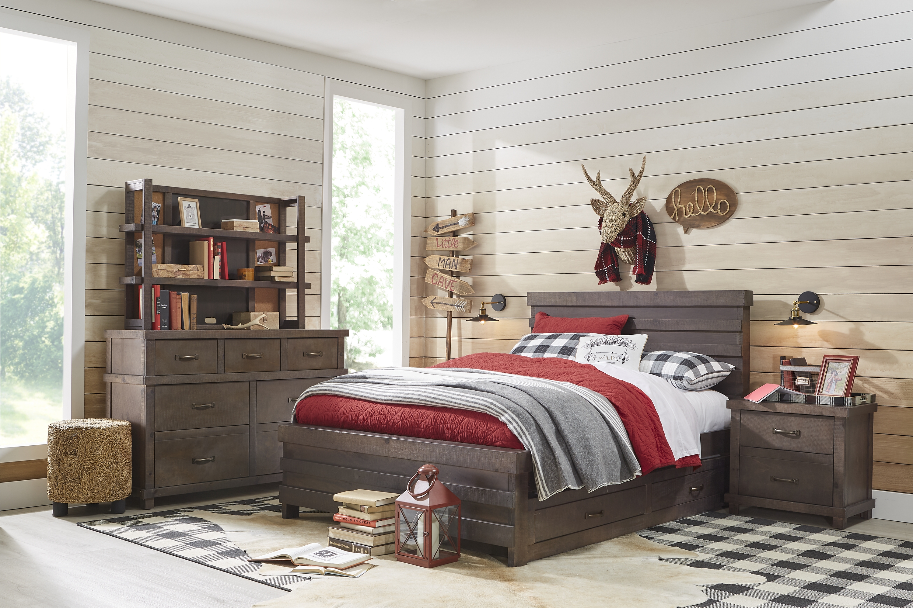 Kids Montana 2.0 Espresso 5 Pc Twin Panel Bedroom - Thumbnail - Image 1