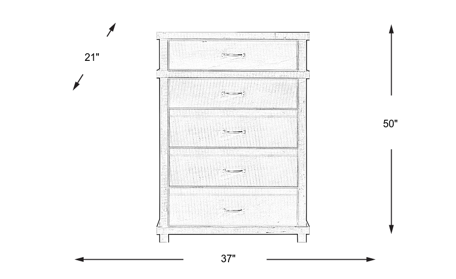 Dimension Image. Please refer to the Dimension Tab on this page for dimension details.