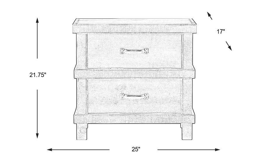 Dimension Image. Please refer to the Dimension Tab on this page for dimension details.