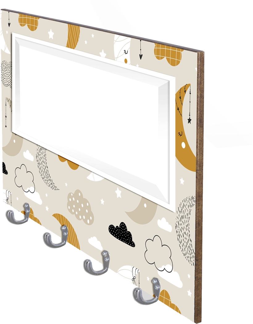 Kids Moon Lit Night Tan Wall Mirror - Thumbnail - Image 2