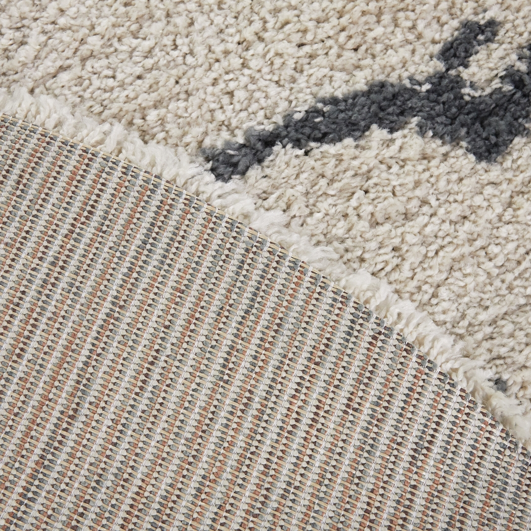 Kids Moongrove Cream 5'3 Round Rug - Thumbnail - Image 4