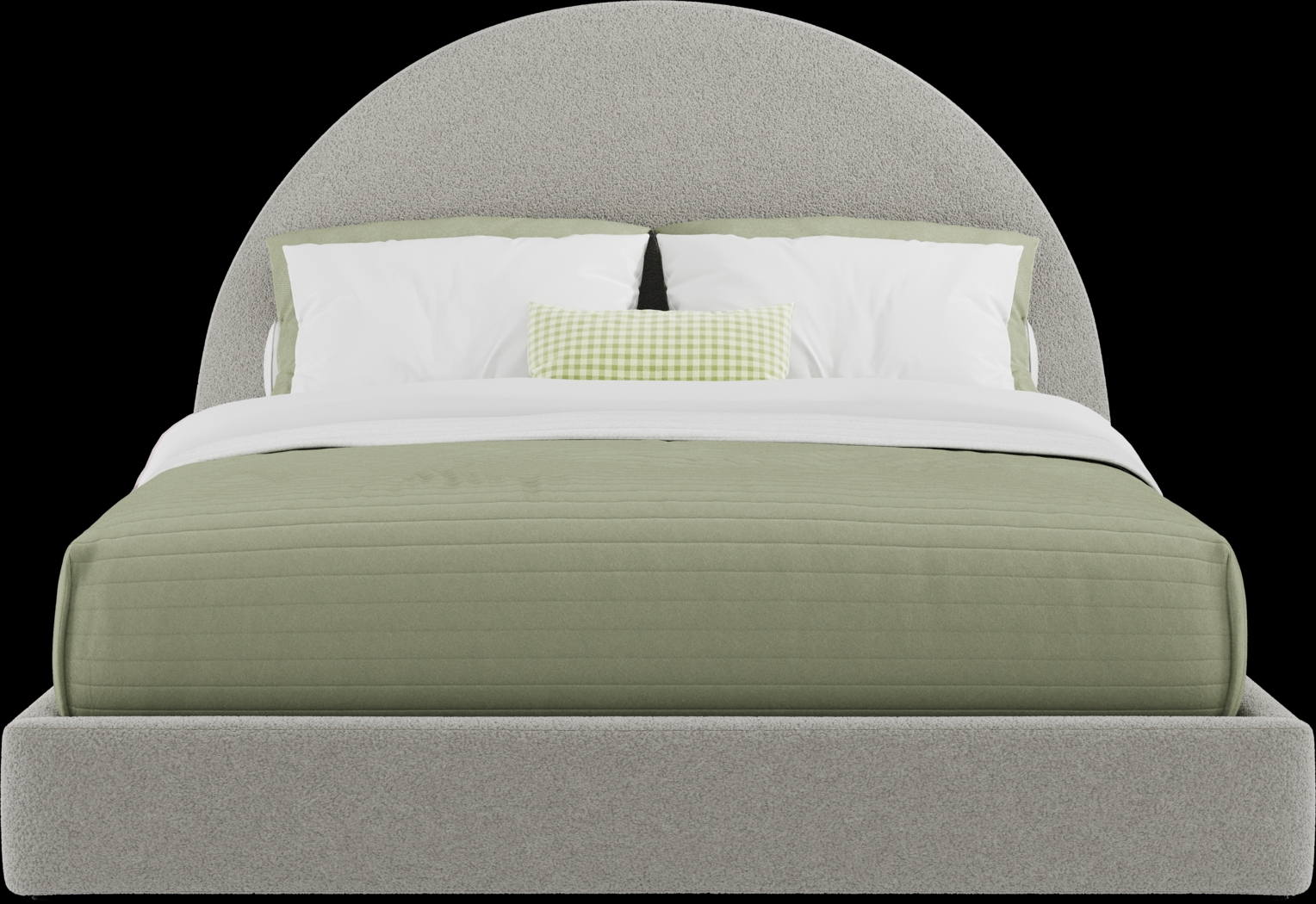 Kids Moonstone Gray Queen Upholstered Bed - Thumbnail - Image 3