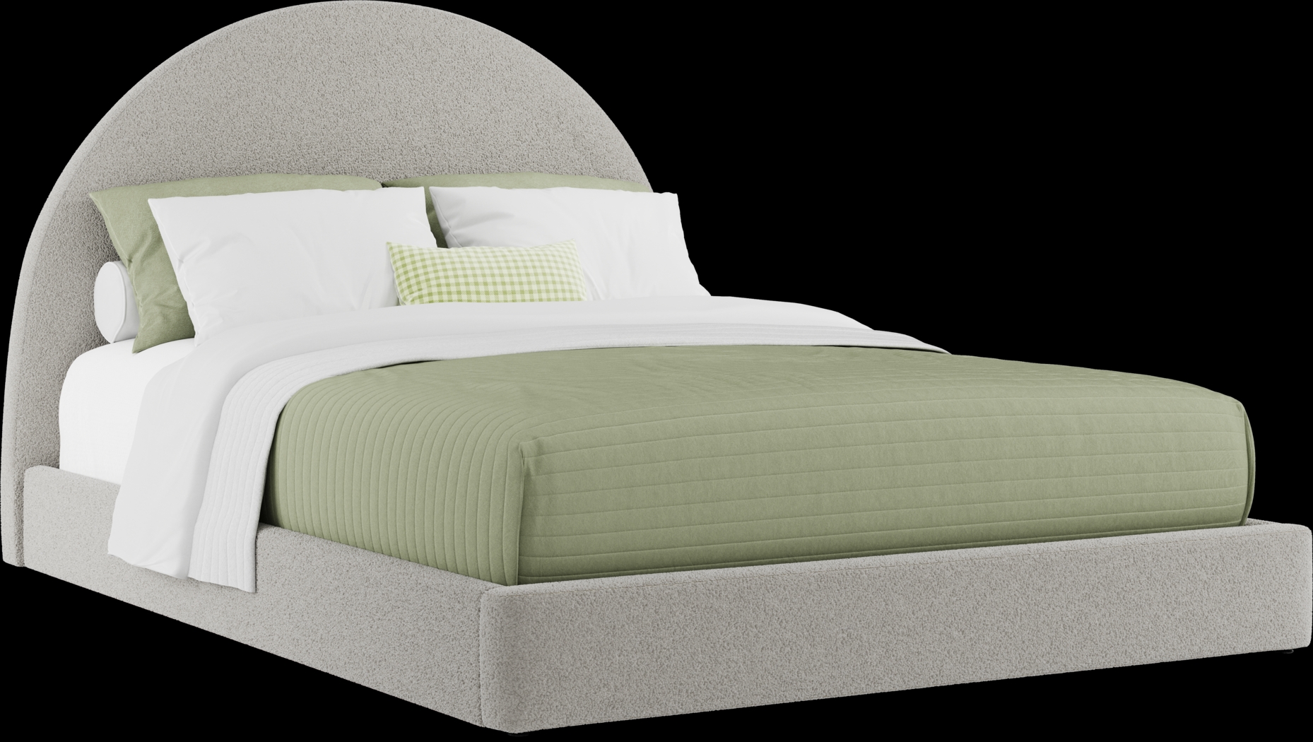 Kids Moonstone Gray Queen Upholstered Bed - Thumbnail - Image 4