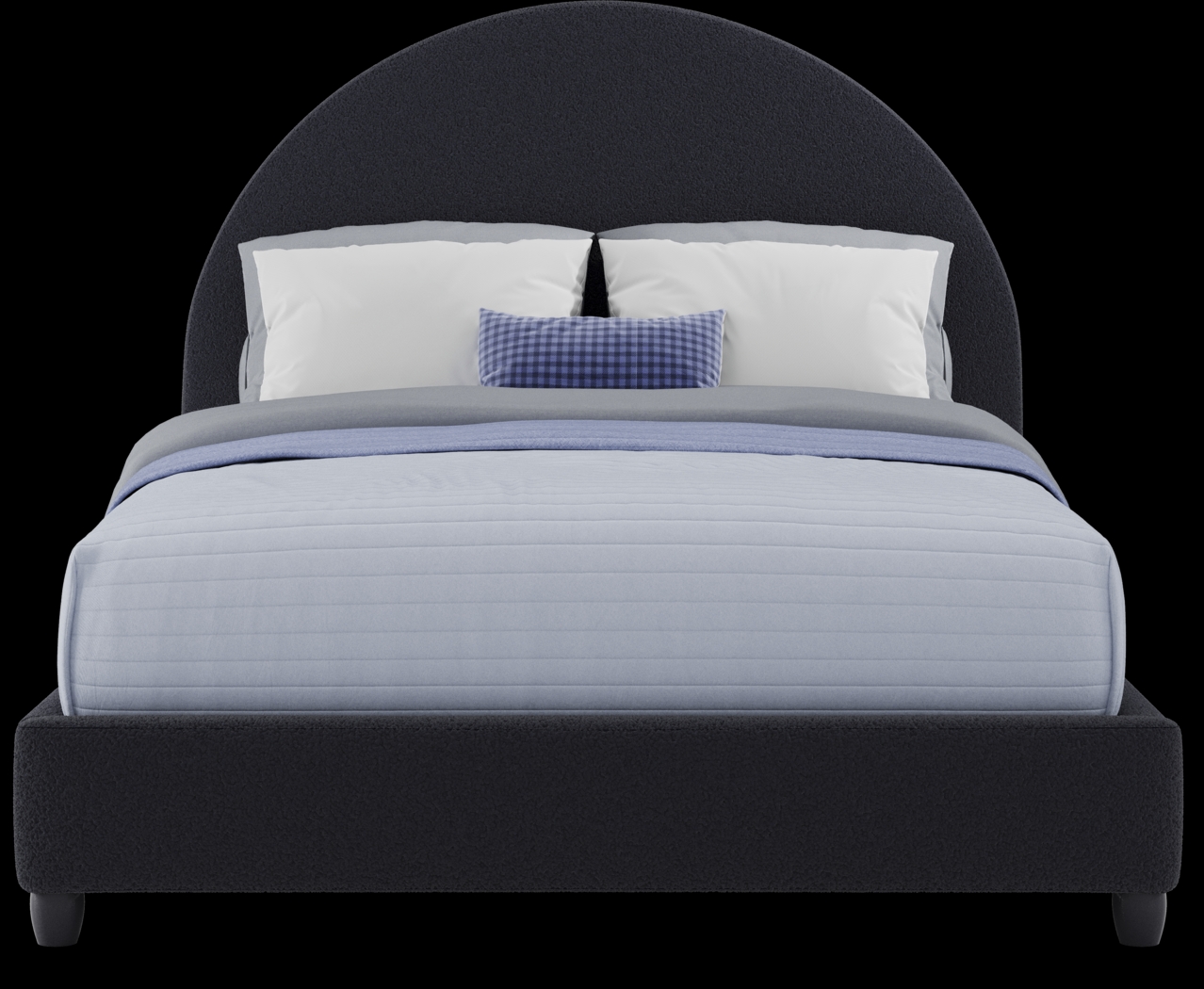 Kids Moonstone Navy Full Upholstered Bed - Thumbnail - Image 4