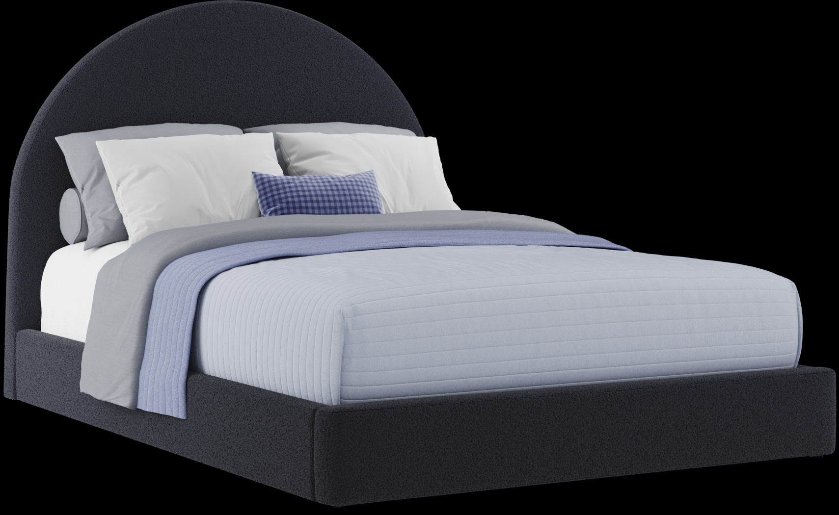 Kids Canyon Lake Java Bedroom with Moonstone Navy Full Upholstered Bed - Thumbnail - Image 6