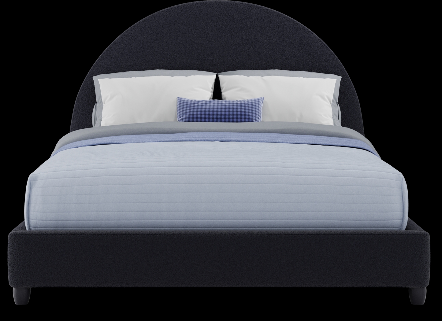 Kids Canyon Lake Java Bedroom with Moonstone Navy Queen Upholstered Bed - Thumbnail - Image 4