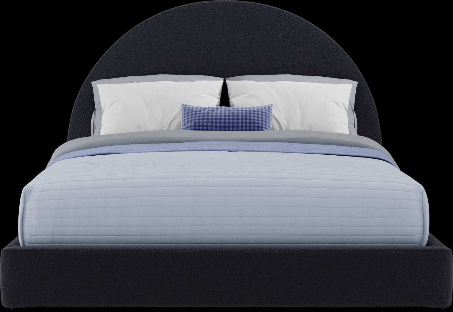 Kids Canyon Lake Java Bedroom with Moonstone Navy Queen Upholstered Bed - Thumbnail - Image 5