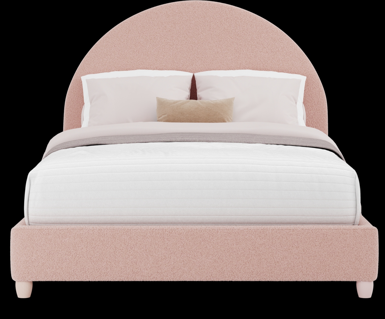 Kids Moonstone Pink Full Upholstered Bed - Thumbnail - Image 3