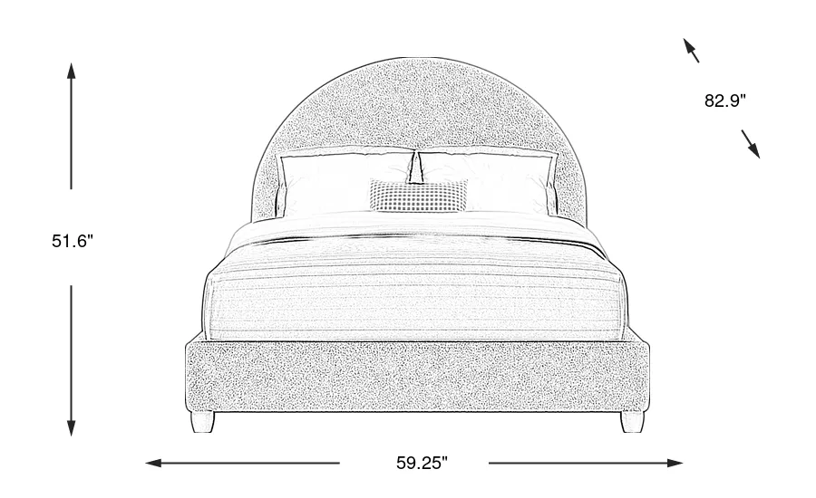 Dimension Image. Please refer to the Dimension Tab on this page for dimension details.