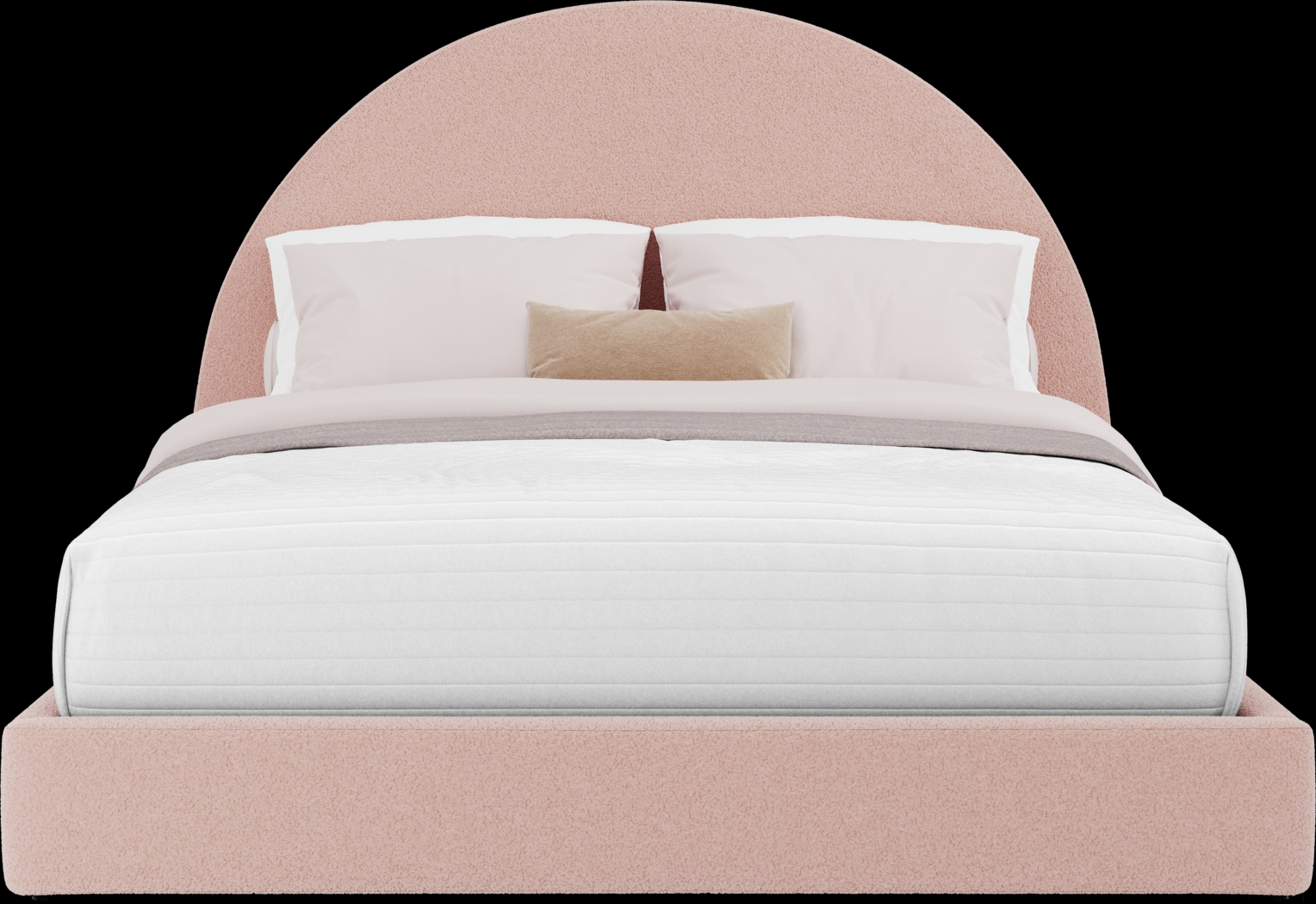 Kids Canyon Lake Ash Gray Bedroom with Moonstone Pink Queen Upholstered Bed - Thumbnail - Image 4