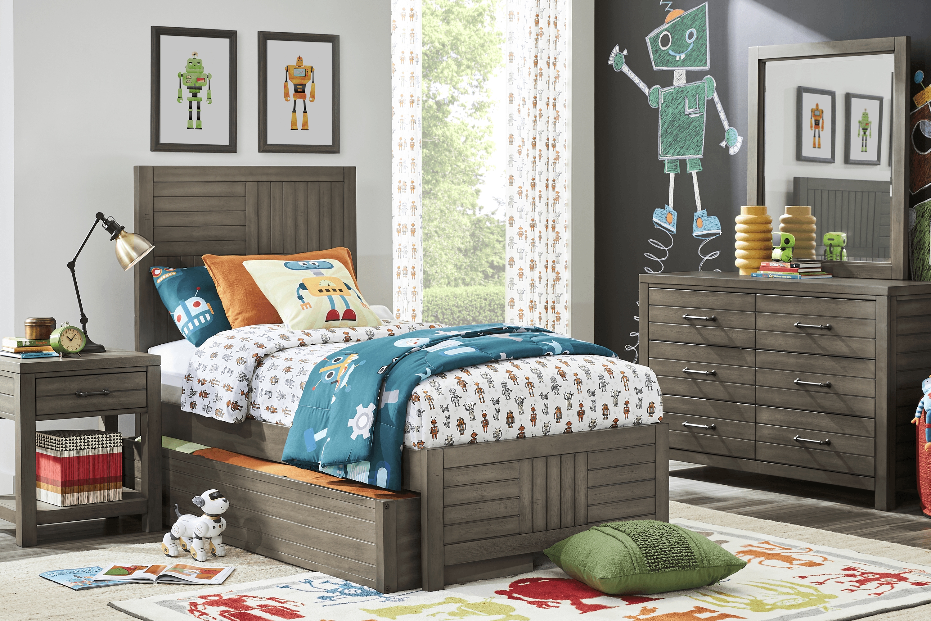 Kids Morgan Mills Mineral 3 Pc Full Panel Bed - Thumbnail - Image 2