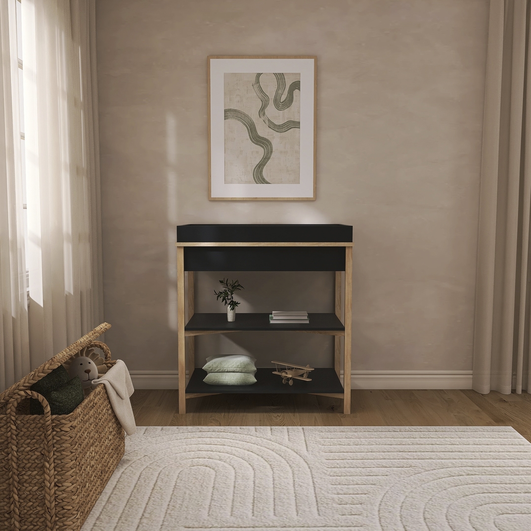 Kids Mosar Black Changing Table - Thumbnail - Image 2