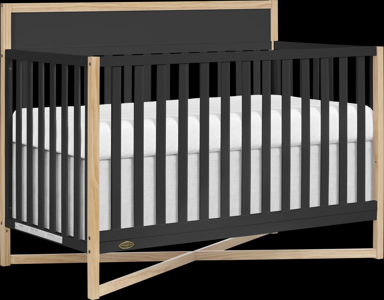 Kids Mosar Black Convertible Crib - Thumbnail - Image 5