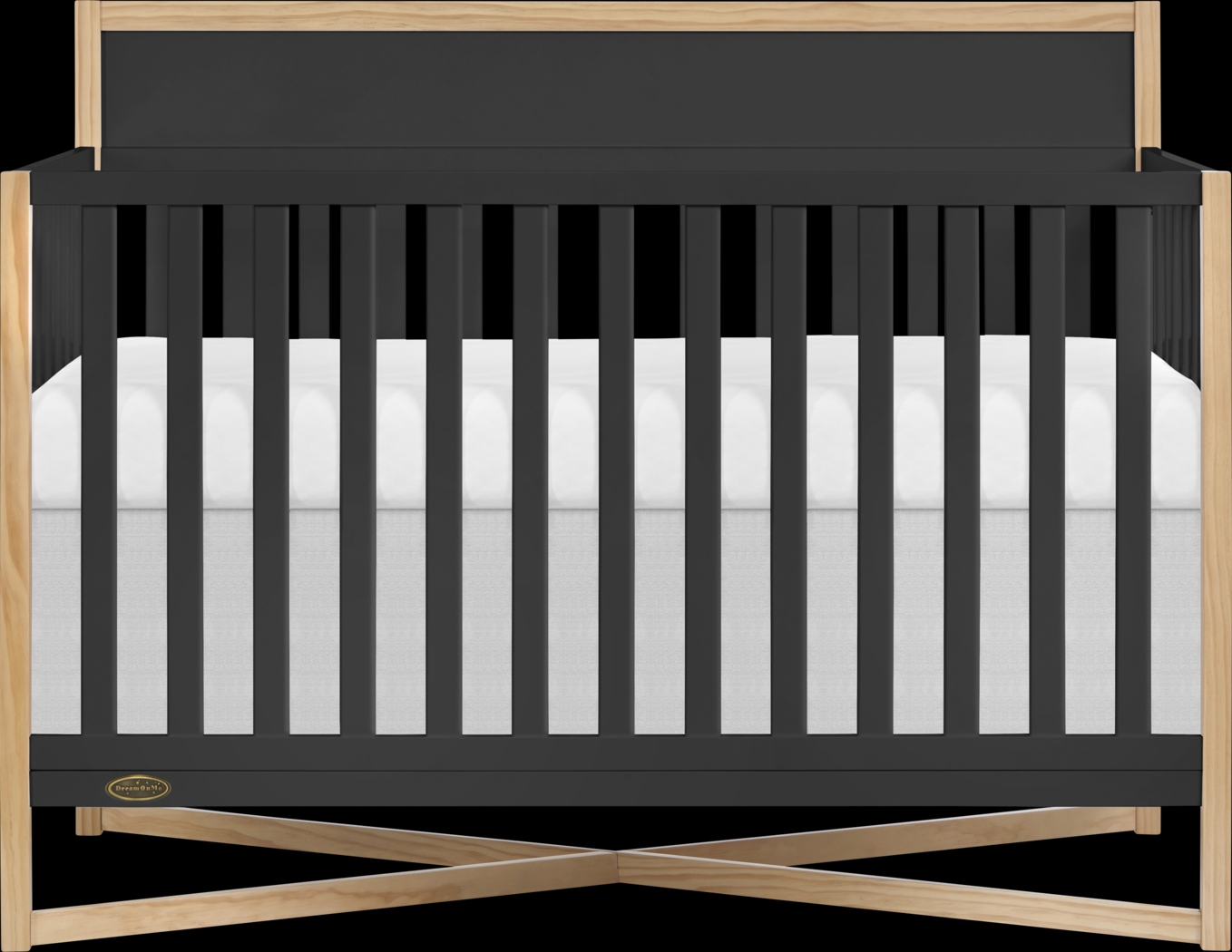 Kids Mosar Black Convertible Crib - Thumbnail - Image 1