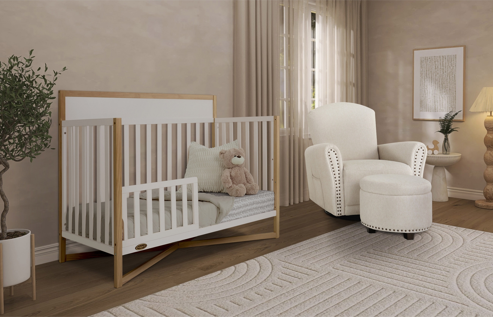 Kids Mosar White Convertible Crib - Thumbnail - Image 3