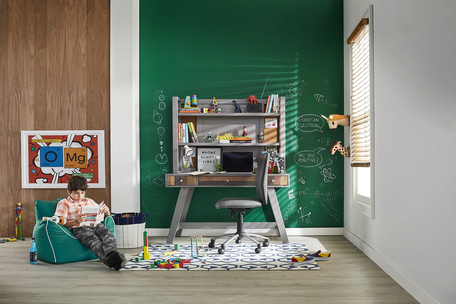 Kids Moss Creek Jr. Gray Desk - Image 5