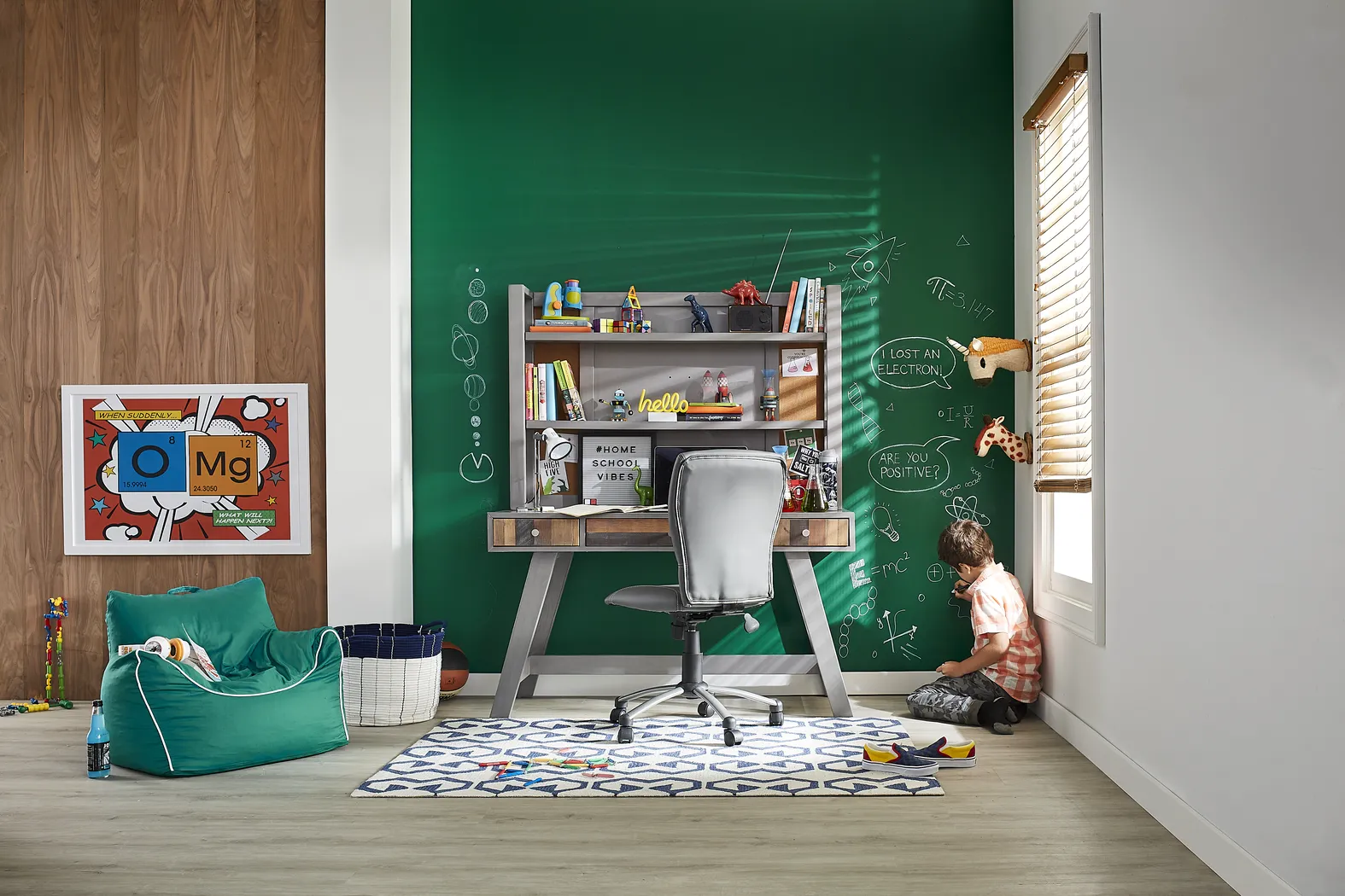 Kids Moss Creek Jr. Gray Desk - Image 6