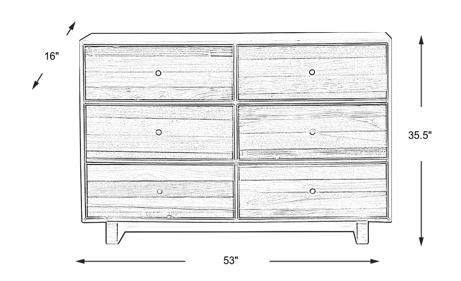 Dimension Image. Please refer to the Dimension Tab on this page for dimension details.
