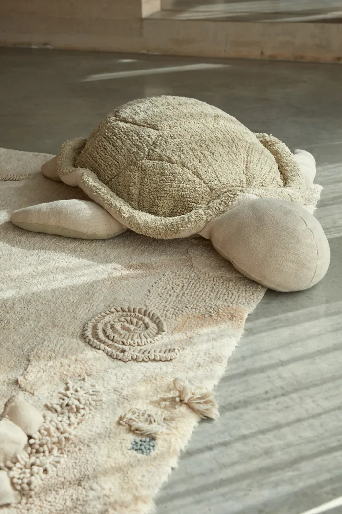 Kids Mrs Turtle Olive Pouf - Thumbnail - Image 3